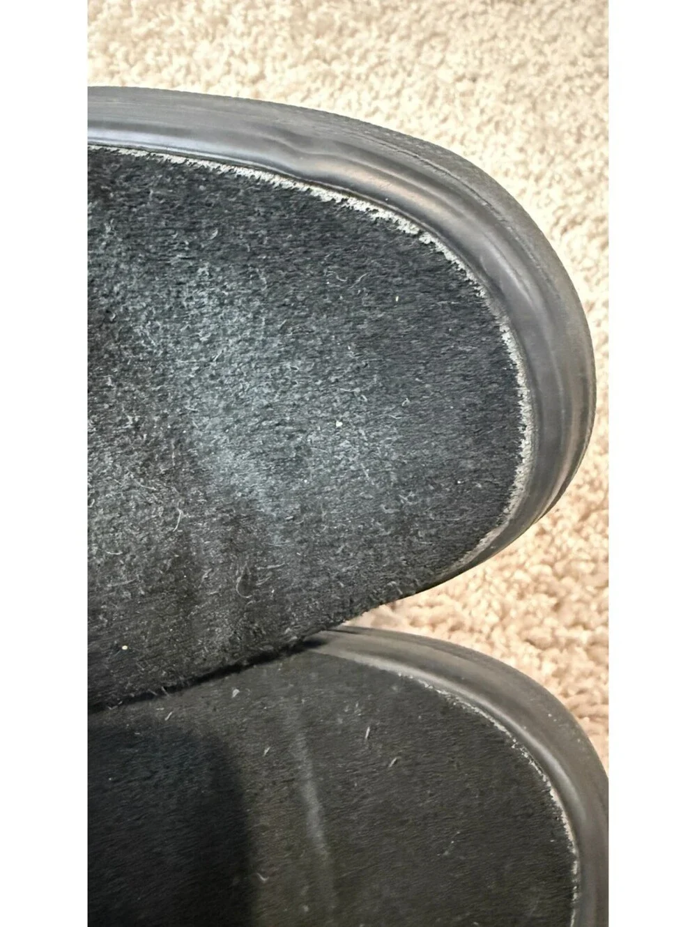 Vans black suede